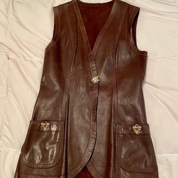 Cordoba Suedewear Vintage Late 60s 70s Hippie Rock n Roll Band Sleeveless Vest
